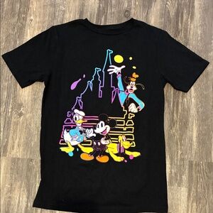 Disney Black Cotton T-Shirt